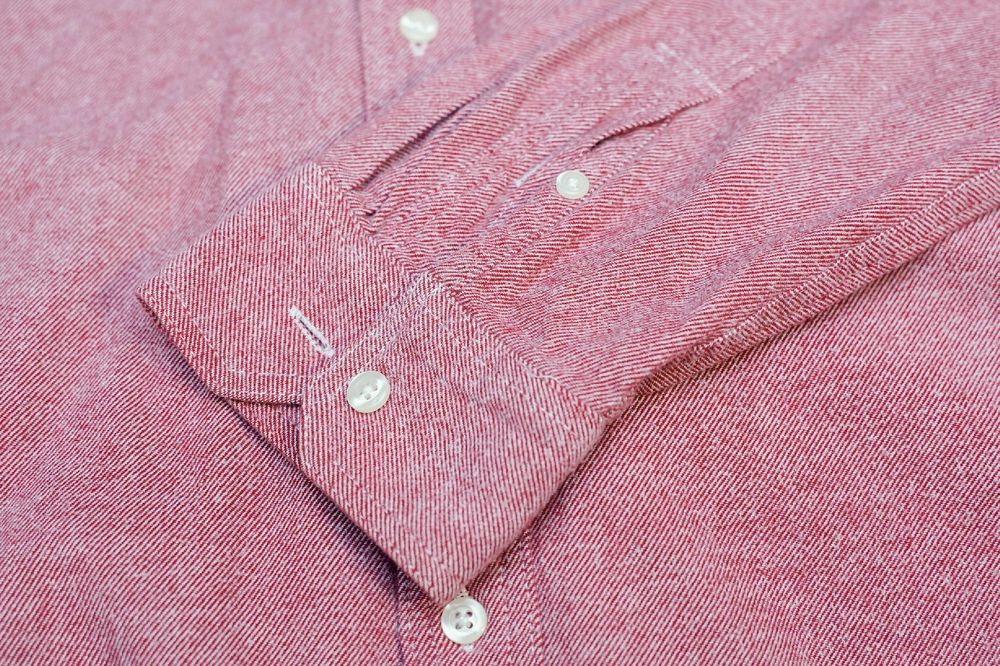 GAP | REDSTR-A | Piękna Męska Koszula Czerwień z Bielą Melanżowa r. M