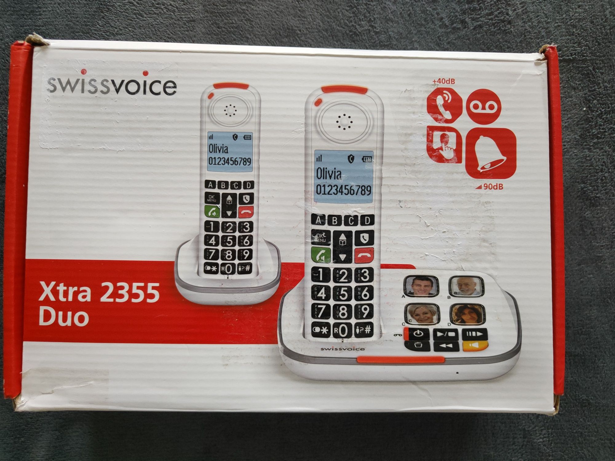 Telefon Bezprzewodowy Swiss Voice XTRA 2355 DUO