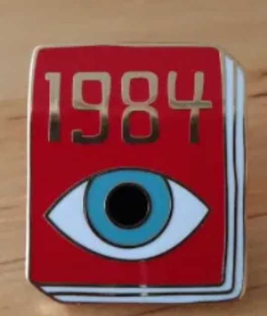 значок пин Джордж Оруэлл George Orwell 1984 Кубрик заводной апельсин