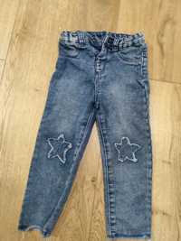 Spodnie dziecięce dżinsy dla dziewczynki rozmiar 98