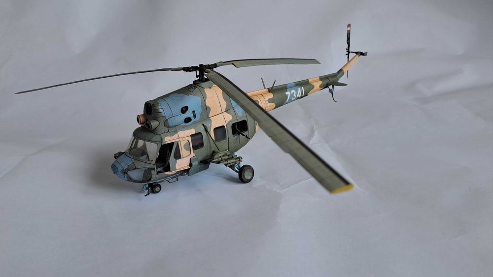 Kartonowy model śmigłowiec Mi2