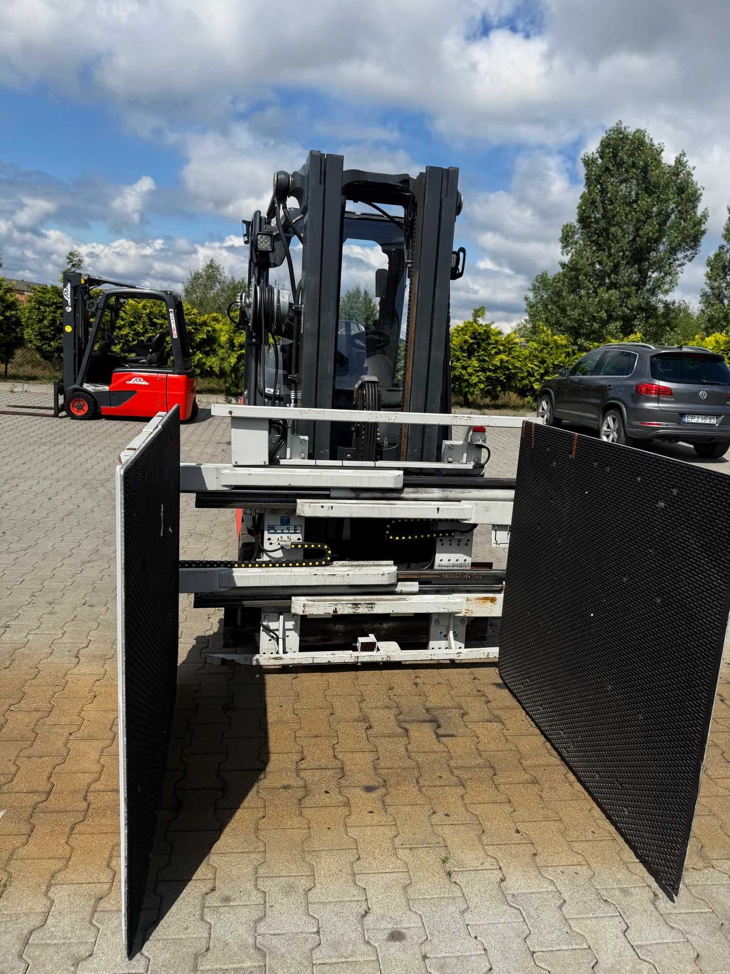 wózek widłowy elektryczny LINDE E25H-600 EVO chwytak Triplex 4.90m