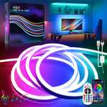 30M Neon LED Strip 230V Outdoor IP65 à prova d'água flexível, com cont