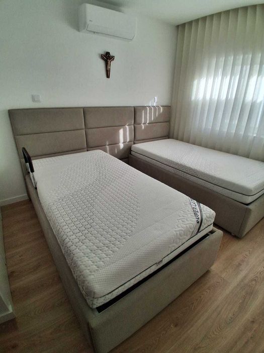 2 camas articuladas elétricas modernas télécomandadas