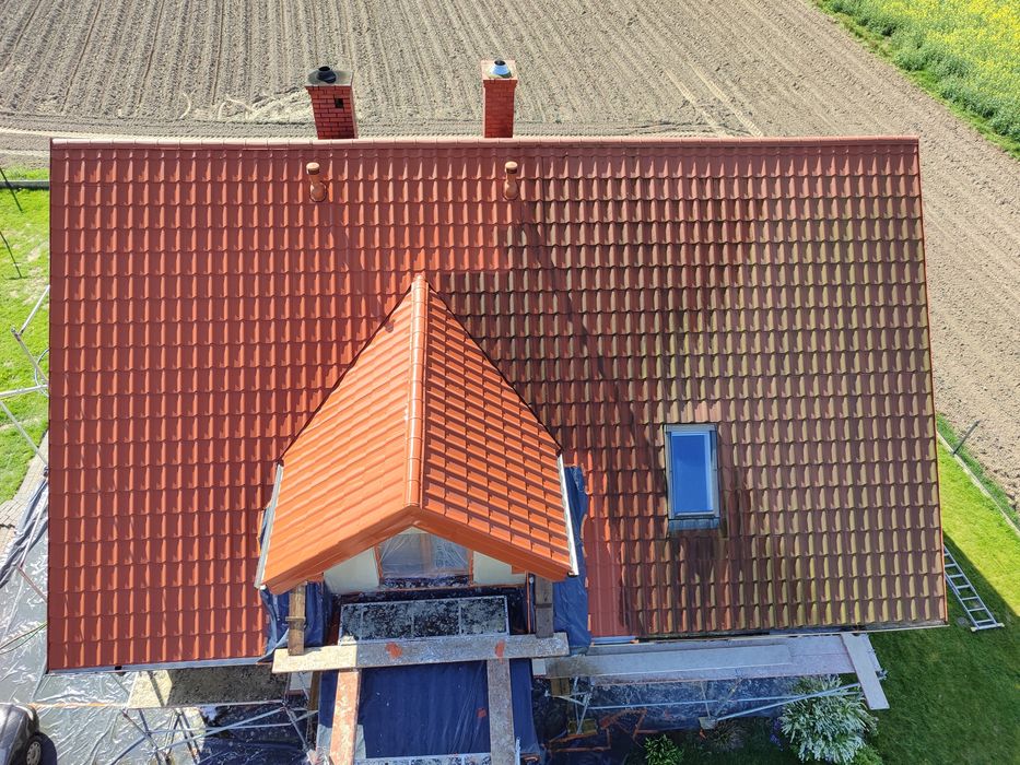 Malowanie mycie dachów elewacji kostki brukowej