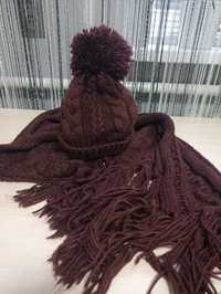 Шапка та шарф зимові