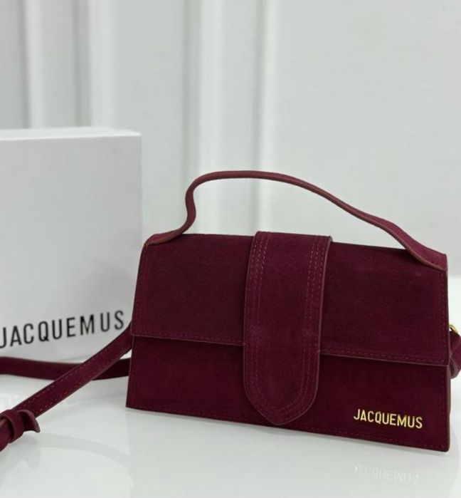 Остання шоколадна! Новинка, сумочка Jacquemus під замш в 3 кольорах