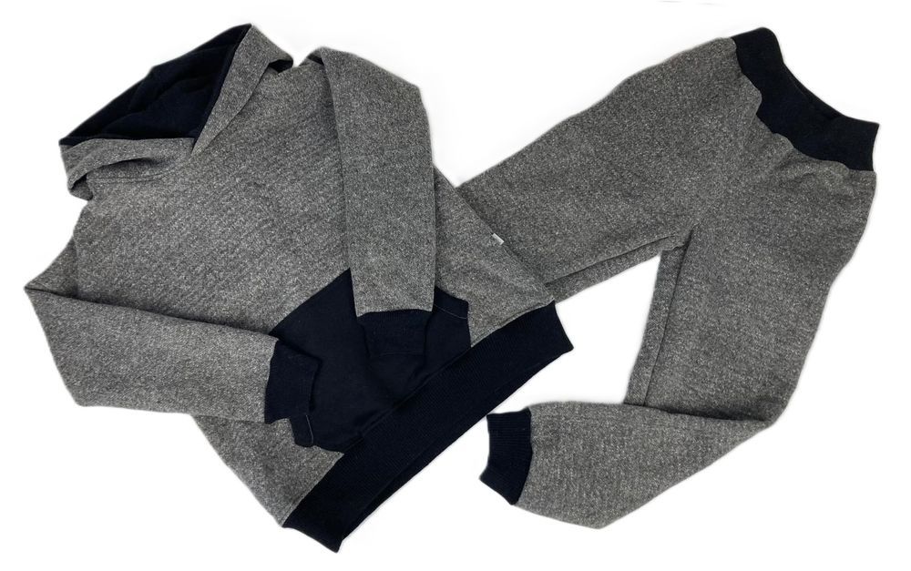 Naturalny dres merino 100% wełna ciepły miękki 134 spodnie bluza