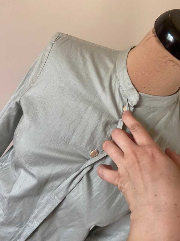 Tatuum by kan koszula basic s m 36 38 bawelna pistacja szara pastele