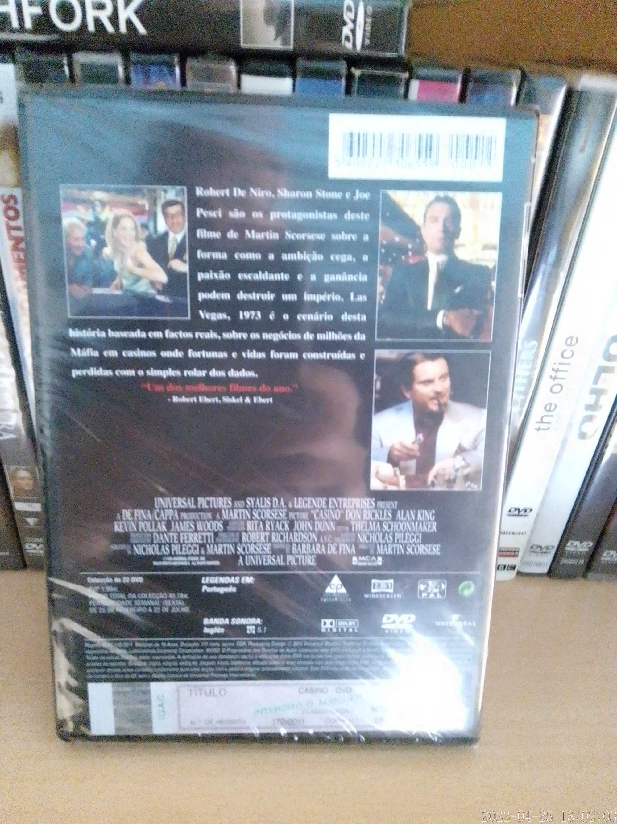 Dvd NOVO Casino SELADO Filme Martin Scorsese Robert De Niro Sharon Joe