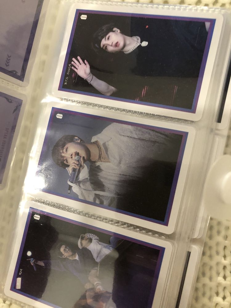 “Caderneta” bts photocards não oficiais