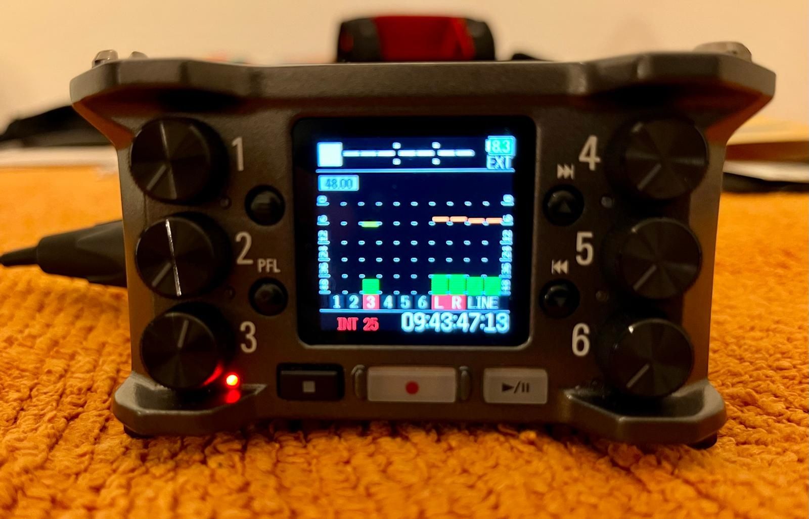 Pack ZOOM F6: gravador digital multitrack+2 opções alimentação+bolsa