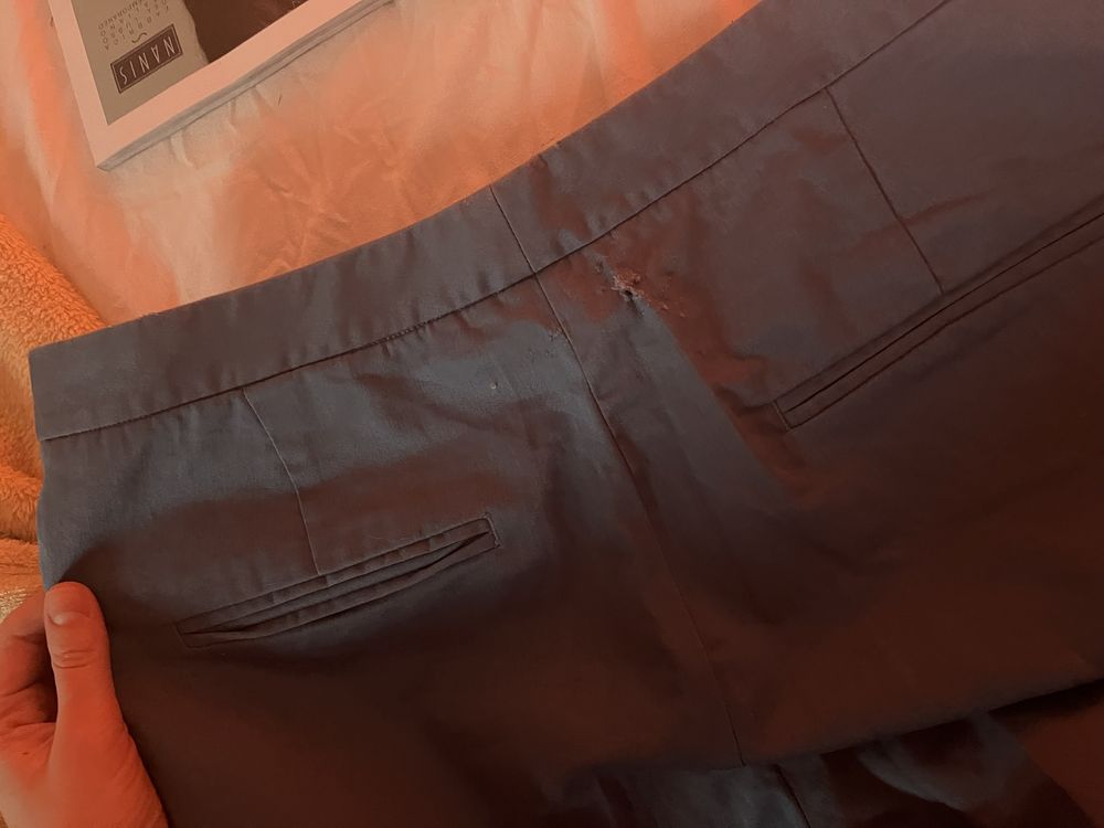 bawełniane spodnie Massimo Dutti