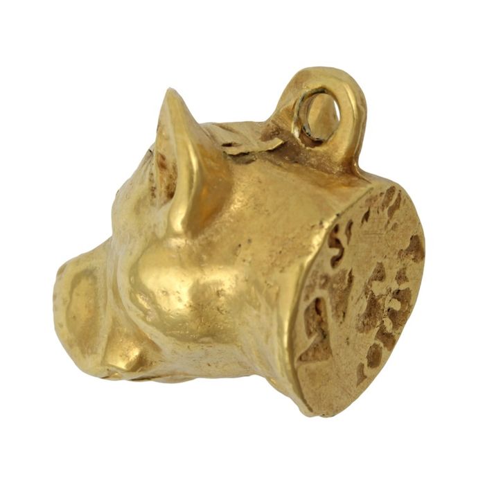 Amerykański Staffordshire terrier naszyjnik pozłocony Art-Dog