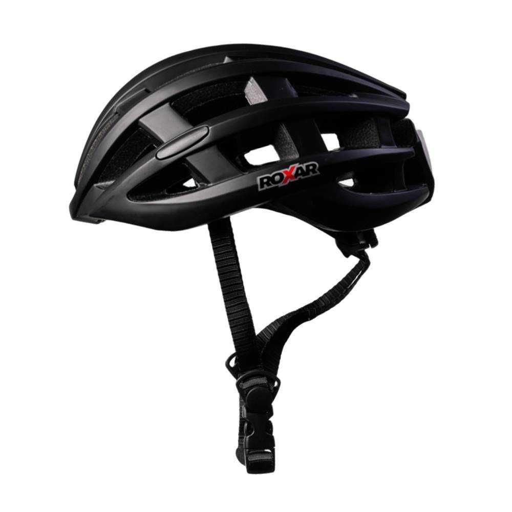 Kask rowerowy ROXAR STREET czarny matowy rozm.M (54-57cm) z LED