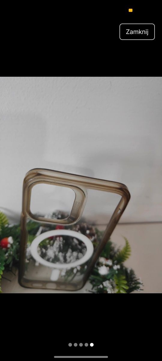 Plecki Etui Case  Obudowa Silikonowe Przezroczyste Case Magsafe do iph