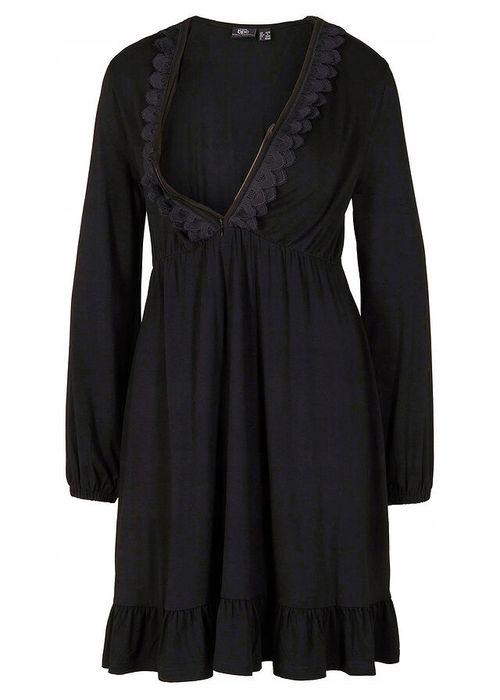 B.P.C sukienka ciążowa i do karmienia czarna ^52/54