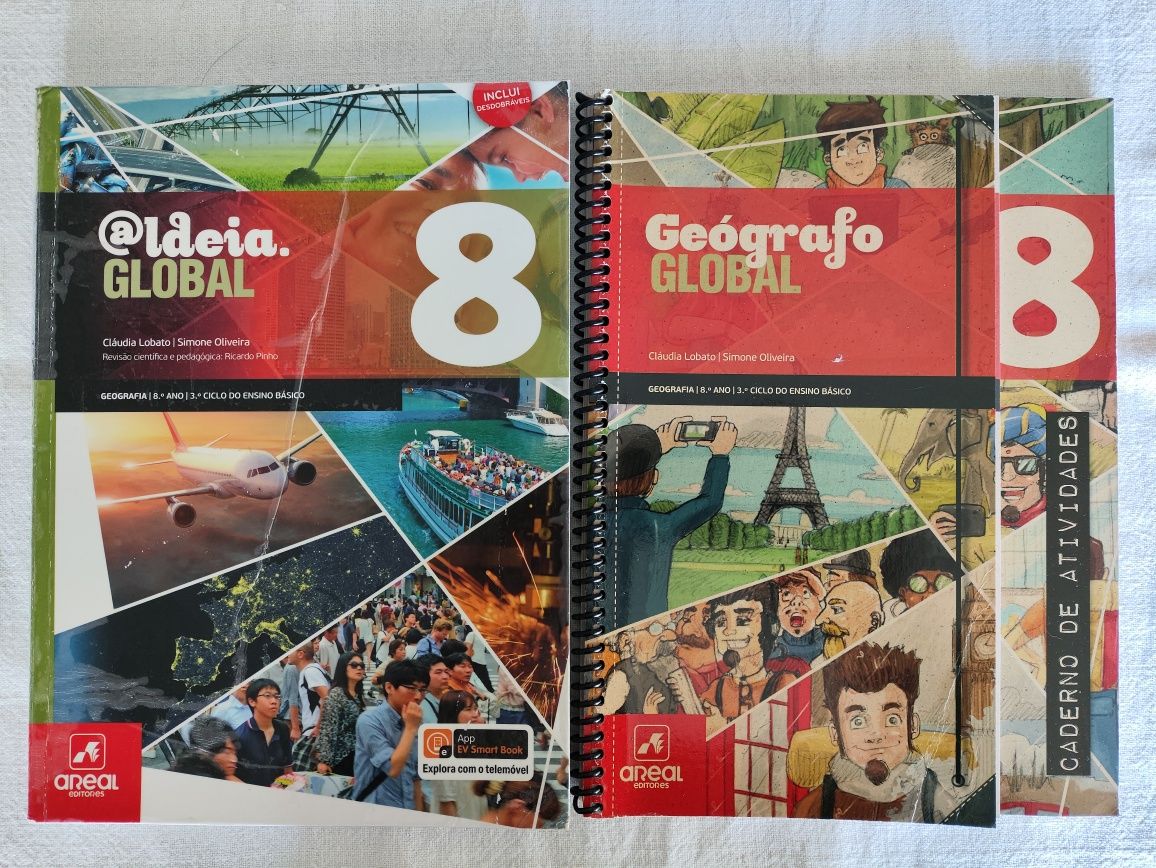 Livros escolares 8° e 9° anos