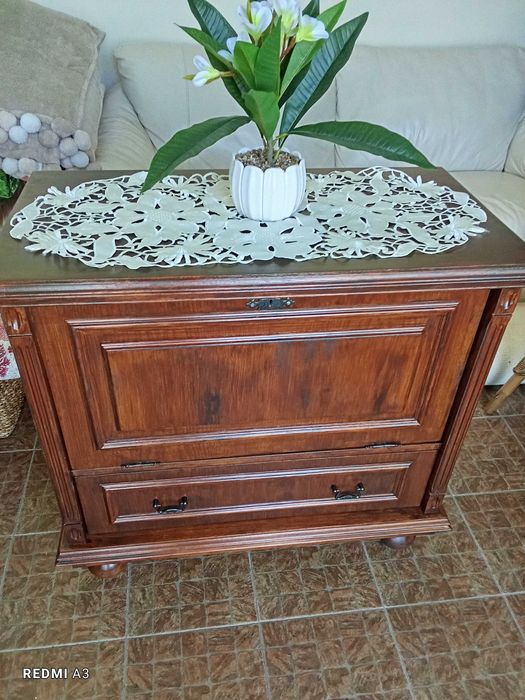 Komoda, szafka, barek, kolonialna, kolor palisander