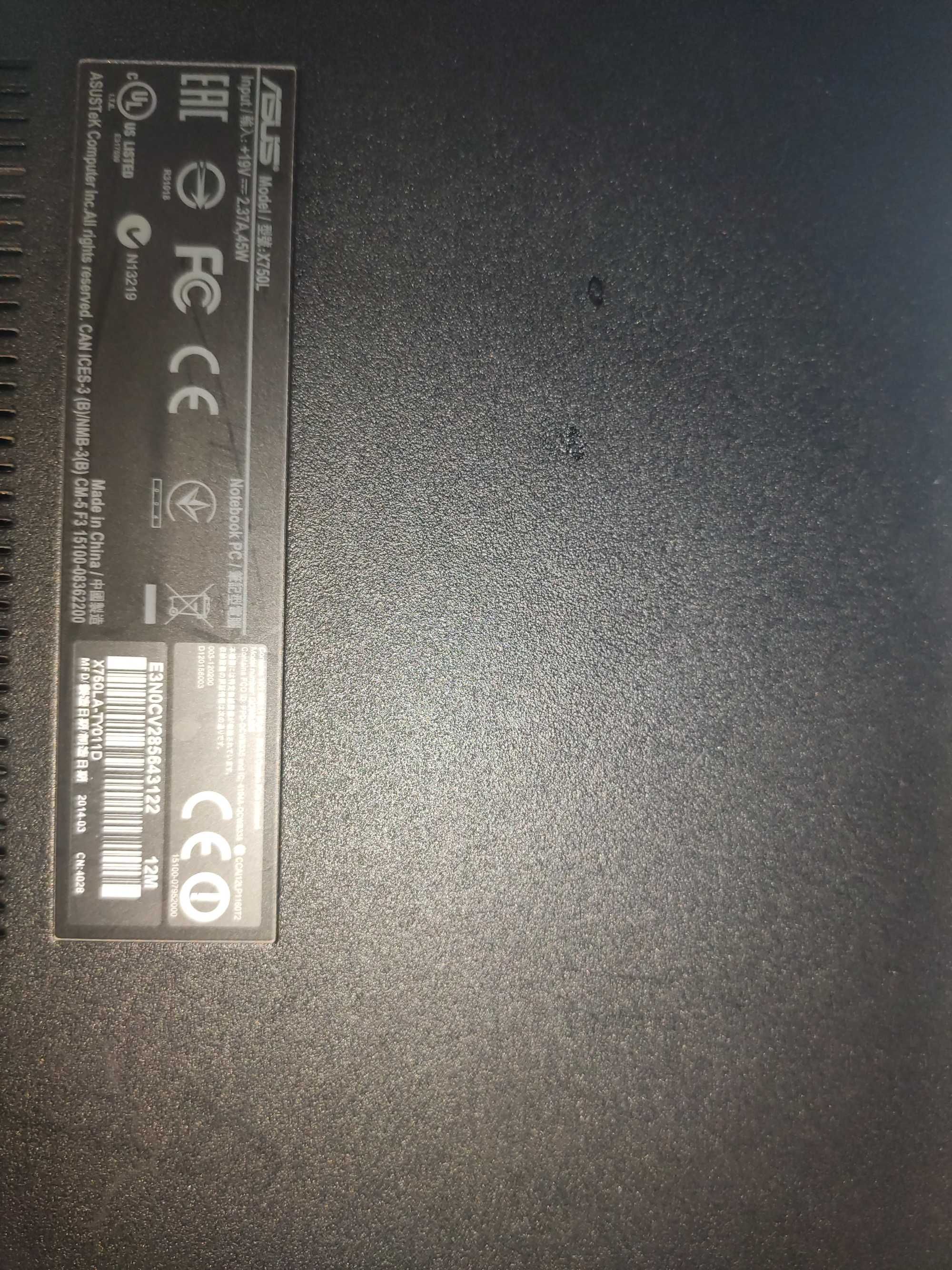 Ноутбук Asus X 750 L