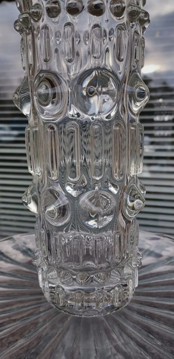 Piękny wazon grube szkło lata 70 Frantisek Peceny Union Glas Piękny !