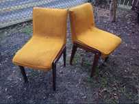 Stare Drewniane Krzesło Jar Aga Patyczak PRL Thonet Materiałowe