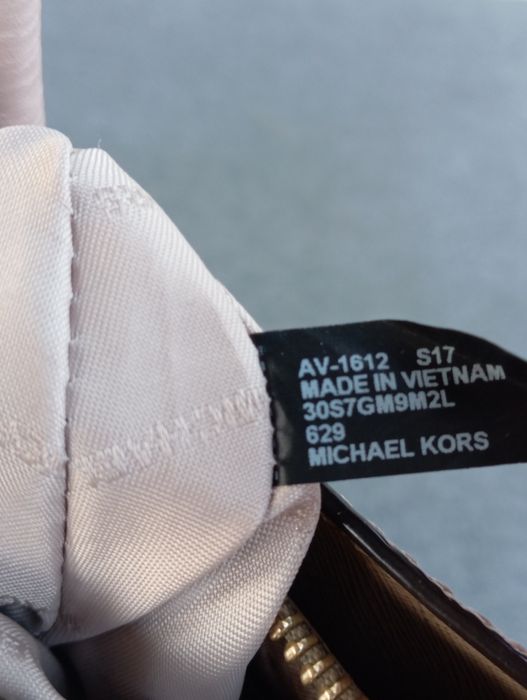 Michael Kors Oryginalna Torebka Skórzana / Kuferek Mercel Leather