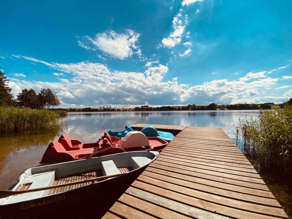 Domek letniskowy nad jeziorem Skarlińskim, domki, wędkowanie mazury