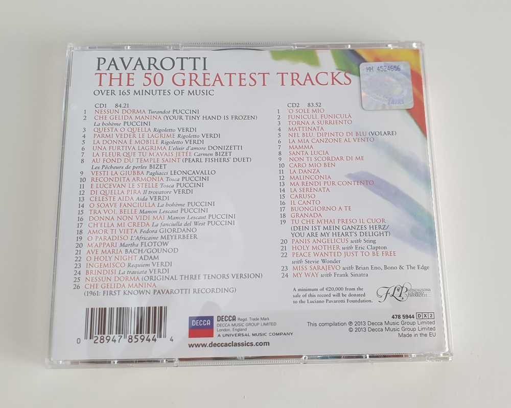 Pavarotti "The 50 Greatest Tracks" 2xCD