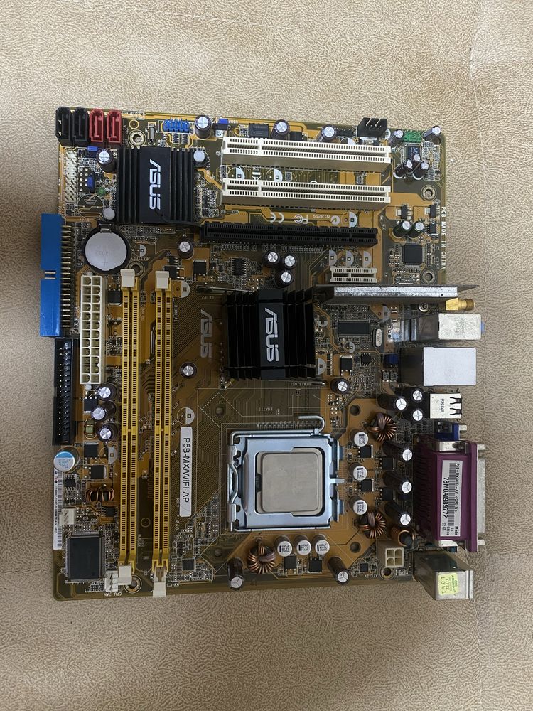 Материнка ASUS P5B-MX + E2180 + 2ГБ DDR2 + HD 2600 XT