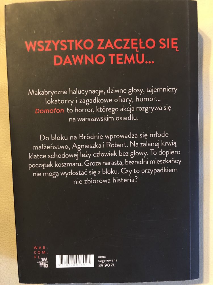Książka Domofon Zygmunt Miłoszewski