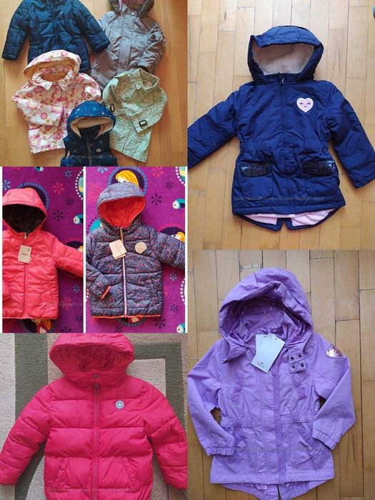 Куртка для дівчинки mango,HM,CA,topolino,george, розмір 1.5-4 роки