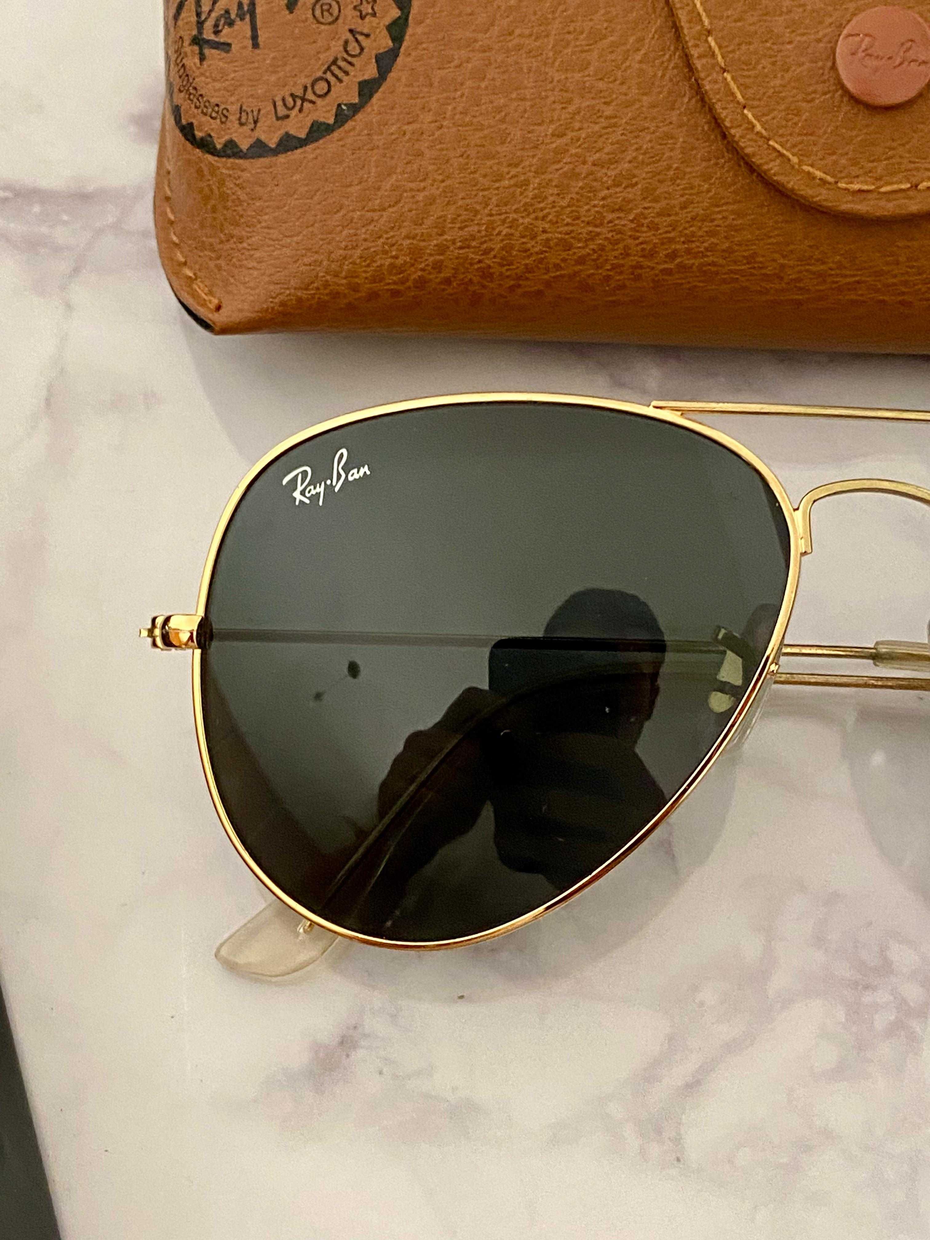 Óculos de Sol Rayban Aviador com Bolsa