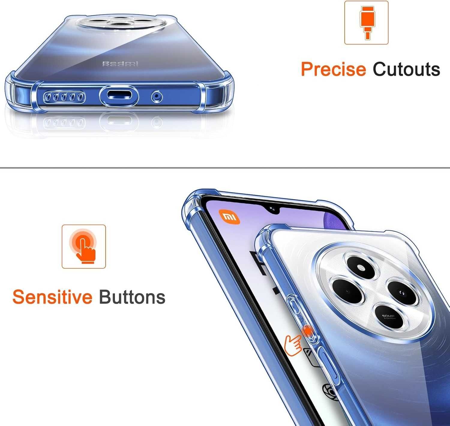 Etui Anti-Shock do Xiaomi Redmi 14C + Szkło Hartowane