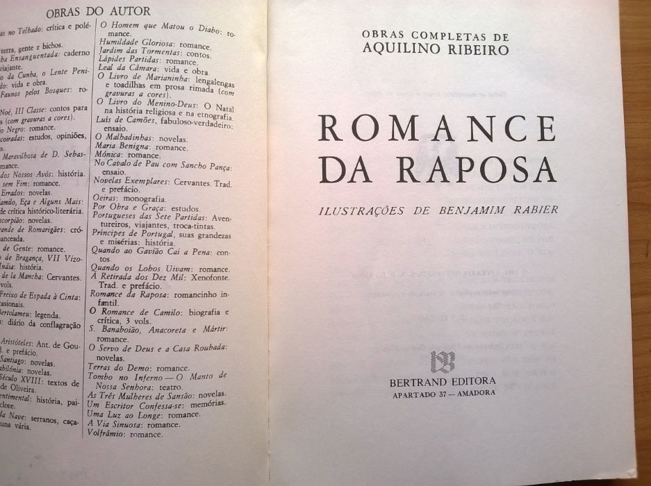 "Romance da Raposa" - Aquilino Ribeiro