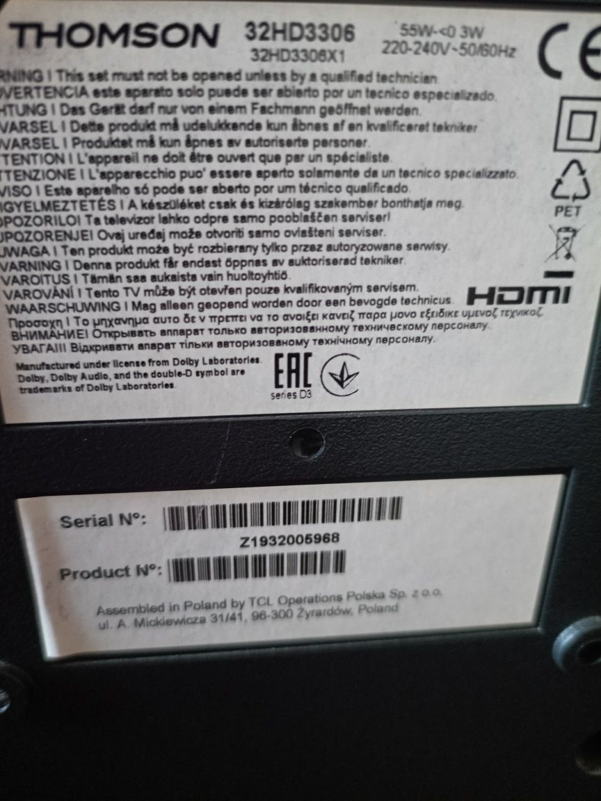Thomson 32 HD3306