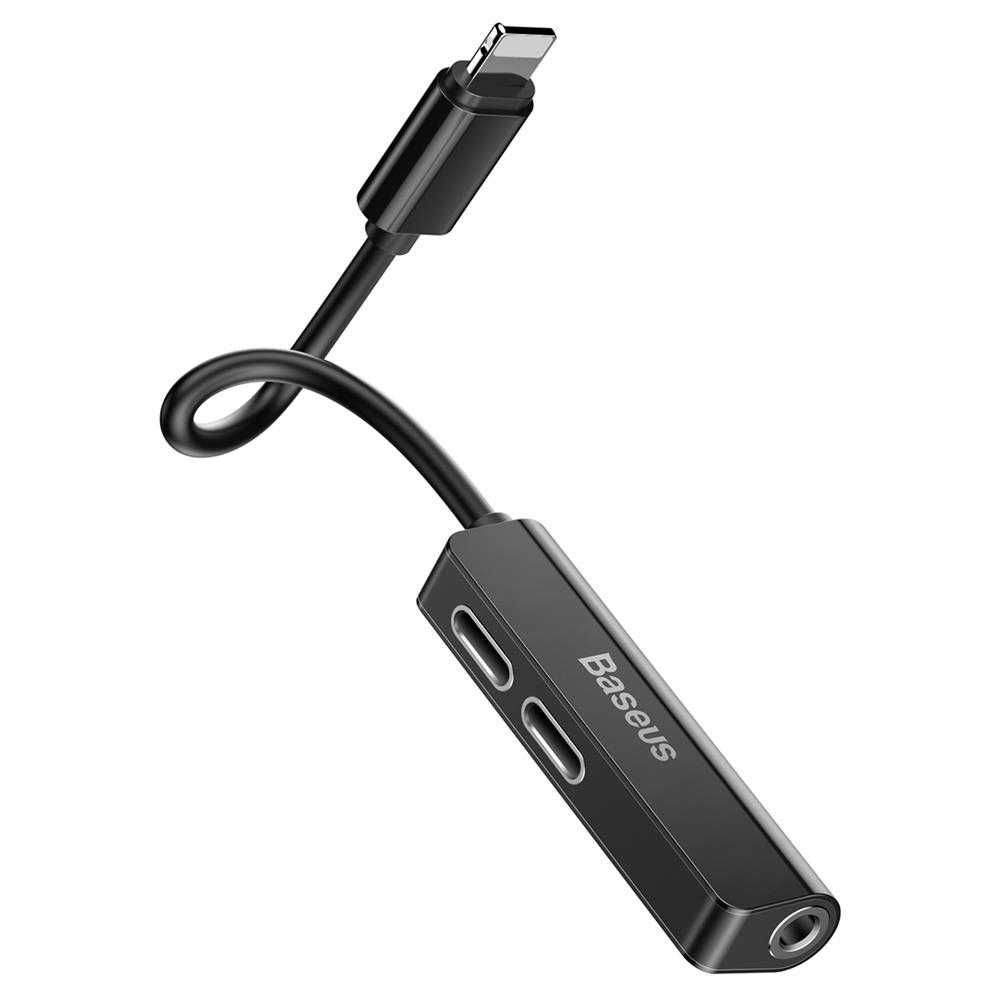 Baseus Adapter Lightning na 2x Lightning + Jack