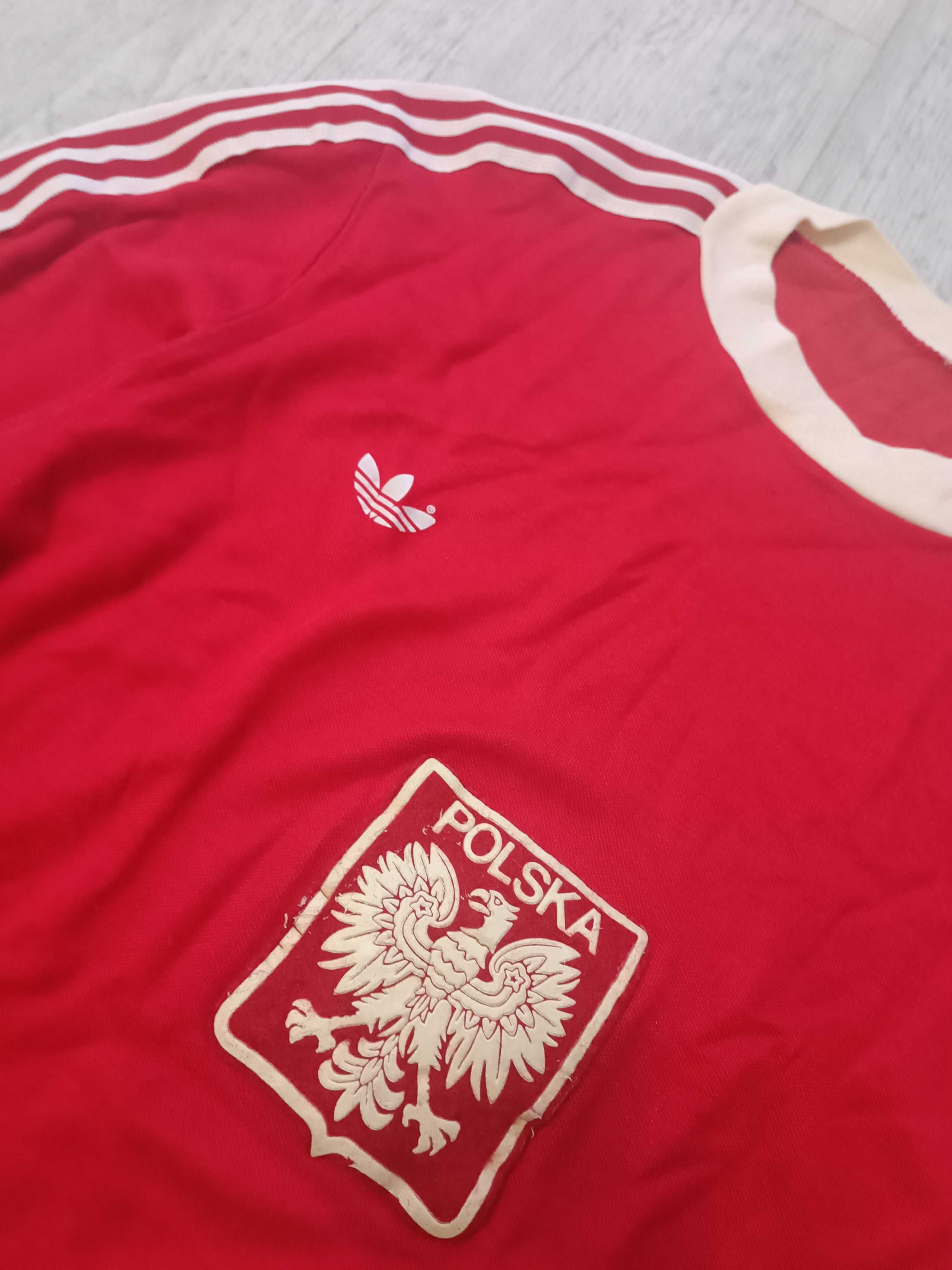 Koszulka treningowa polskiej reprezentacji Adidas 1978 wyjazdowa L