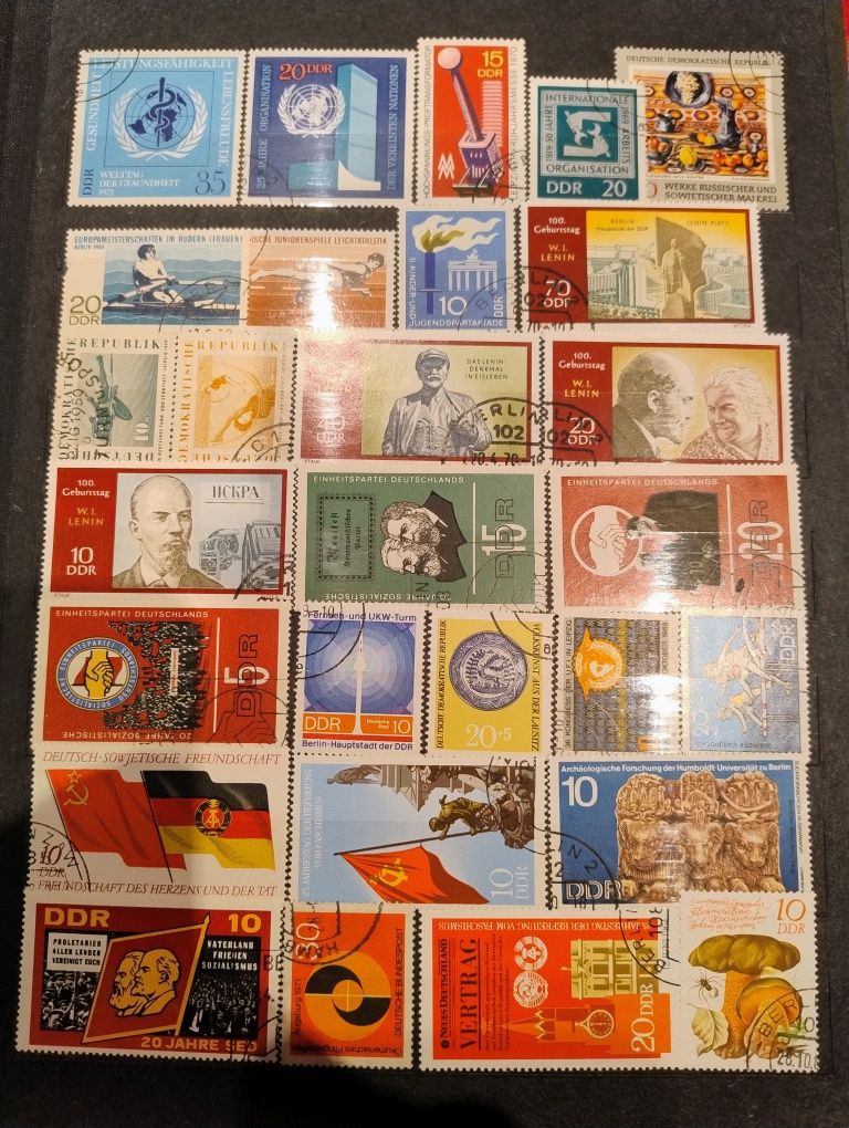 Znaczki Niemcy,Ddr.Możliwa zamiana na srebrną monetę