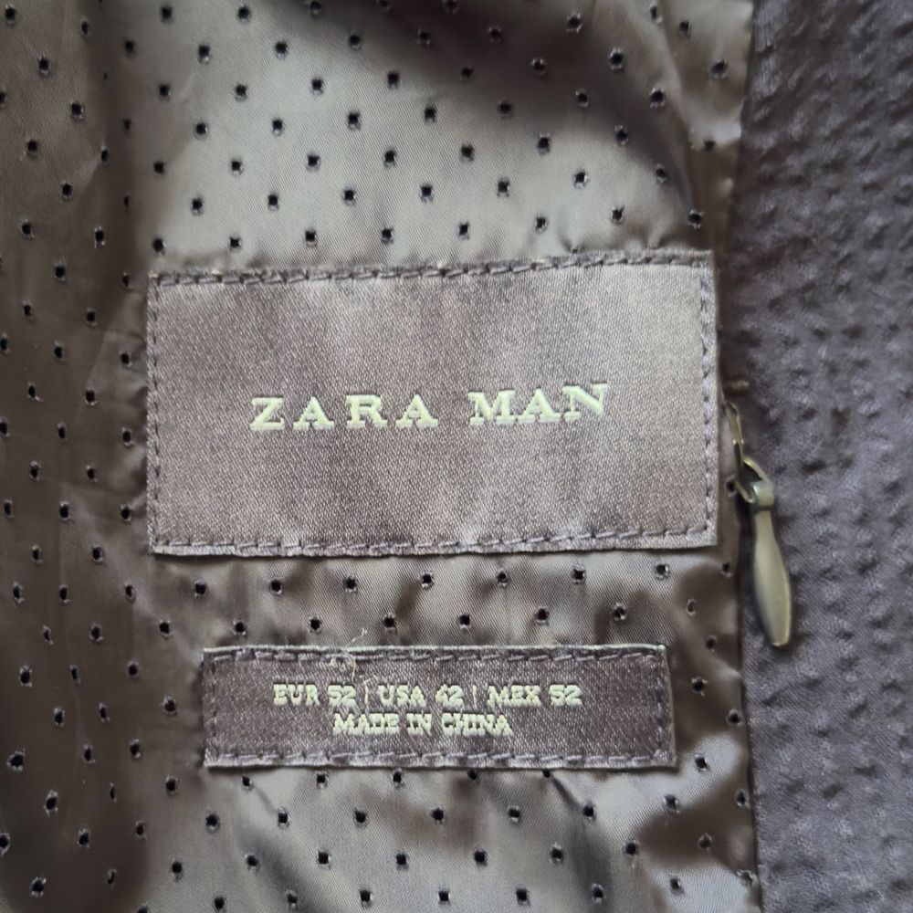 Blazer fino de Verão azul marinho da Zara Man