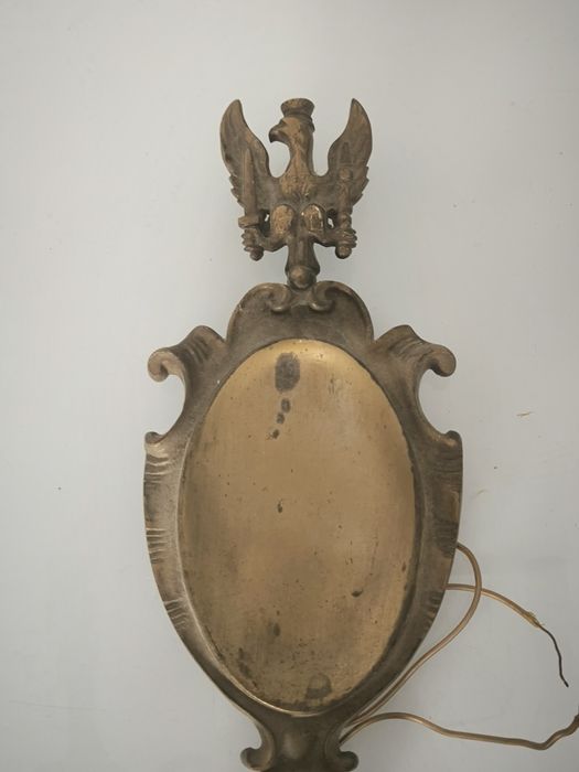 Kinkiet mosieżny styl księstwo Warszawskie