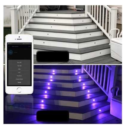 Zestaw 30 lamp GEYUEYA Home do podłogi Bluetooth RGBWW