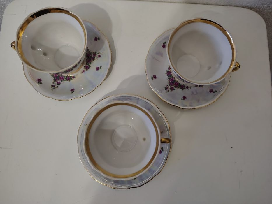 Кофейные чашки и блюдца Дружковка