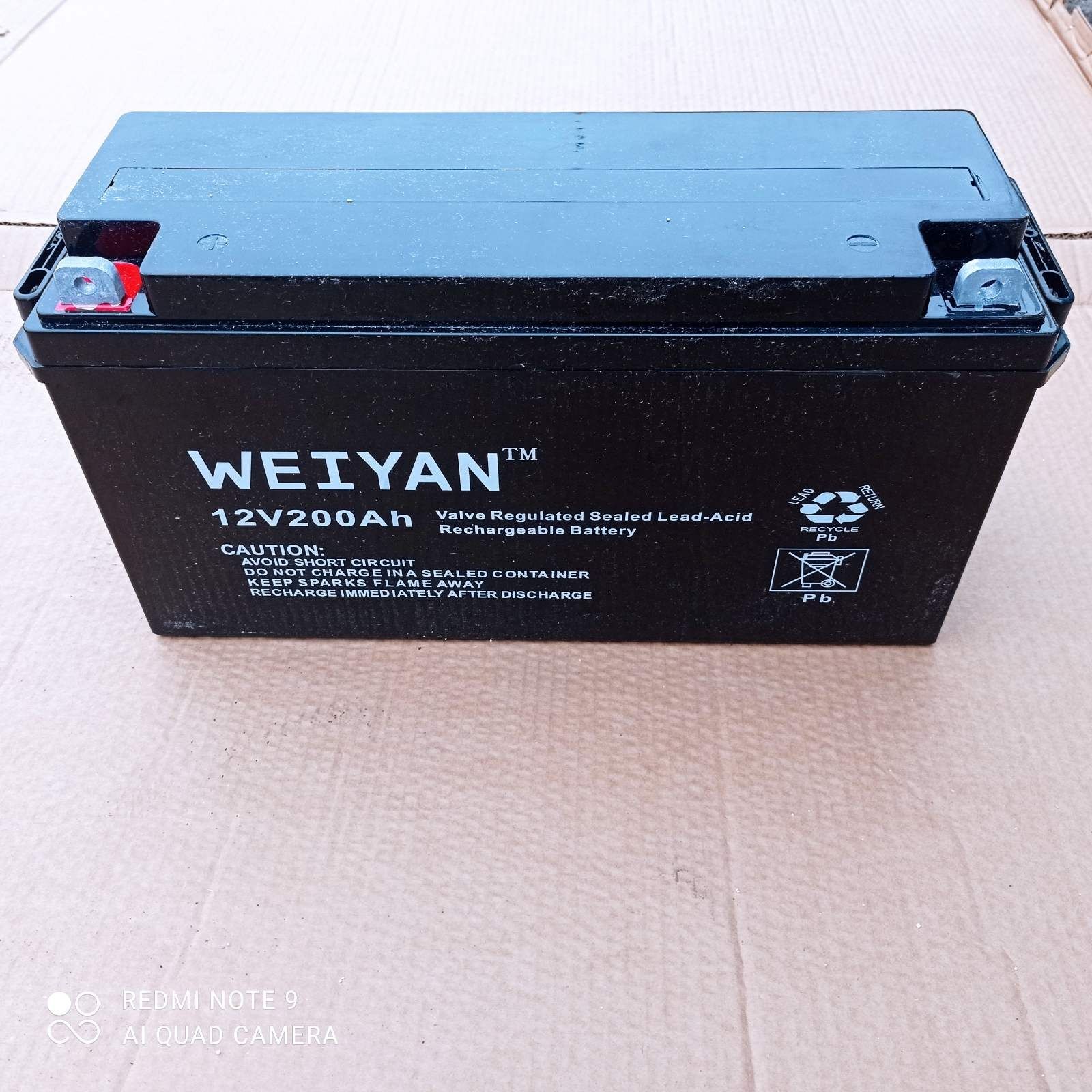 Тяговий аккумулятор Weiyan 12V 200Ah