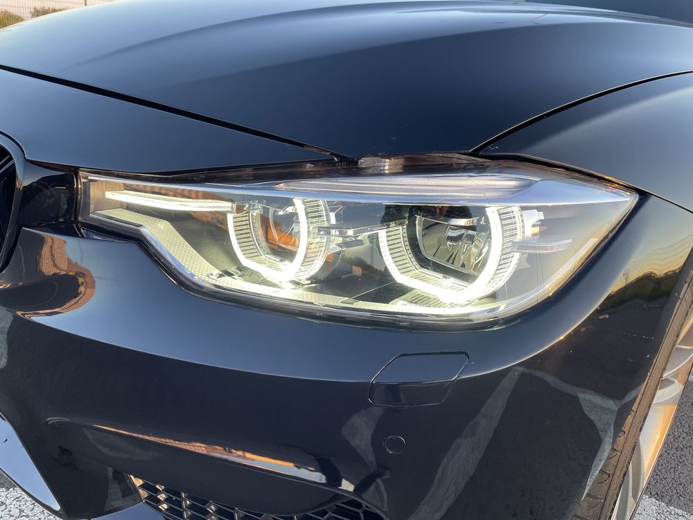 Фари BMW F30 Full led жовті глазки ф30 ксенон