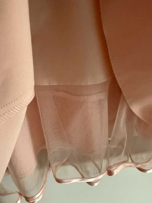 Sukienka  wizytowa pudrowy róż na wesele/imprezę