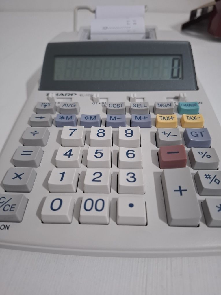 Sharp SH-EL1750V kalkulator drukowania