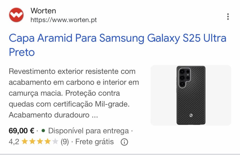 Capa em Carbono da Spigen para Samsung s25 Ultra