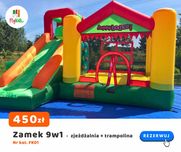 Dmuchaniec ZAMEK DMUCHANY 9w1 – lekki, miękki dla MALUSZKÓW