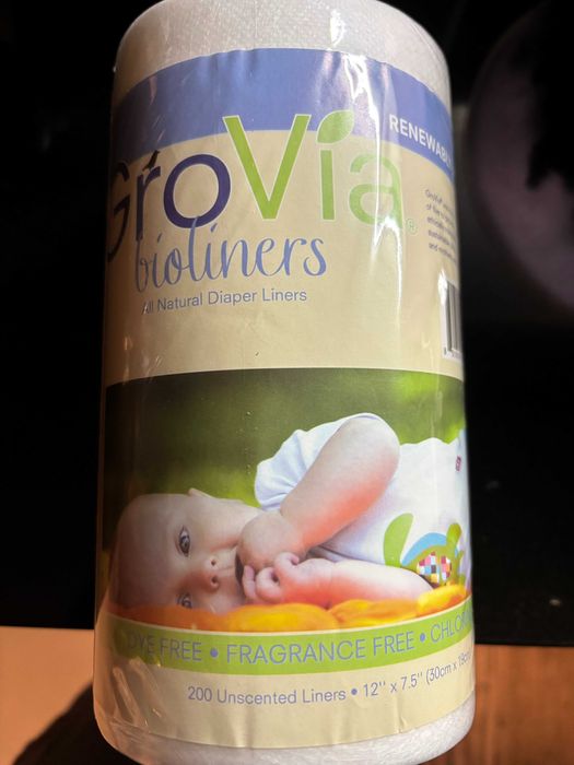 Forro descartável para fraldas de pano reutilizáveis